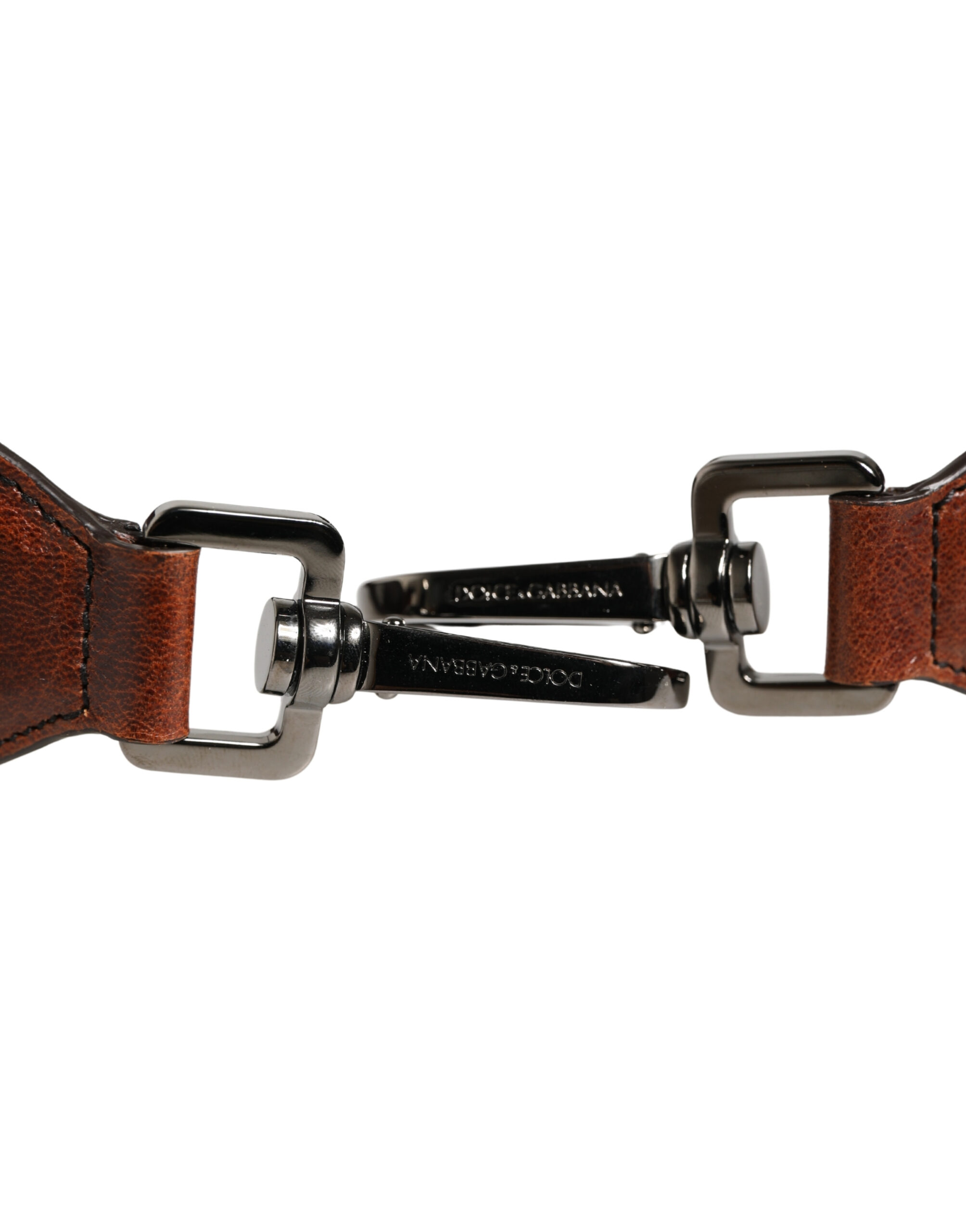 Dolce & Gabbana Brown Horse Velvet Leather Bag Accessory Shoulder Strap - Image 4