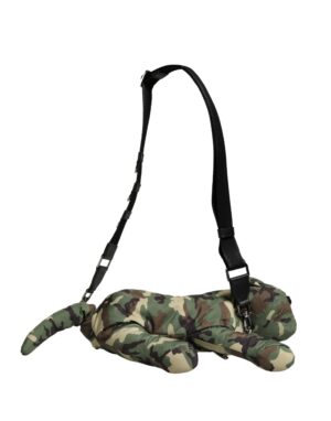 Dolce & Gabbana Multicolor Camouflage Animal Silhouette Waist Borse Bag