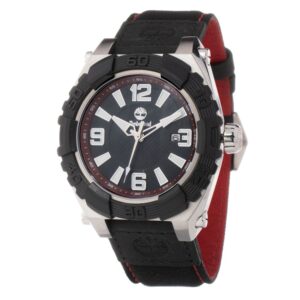 Timberland Black Leather Sport Watch