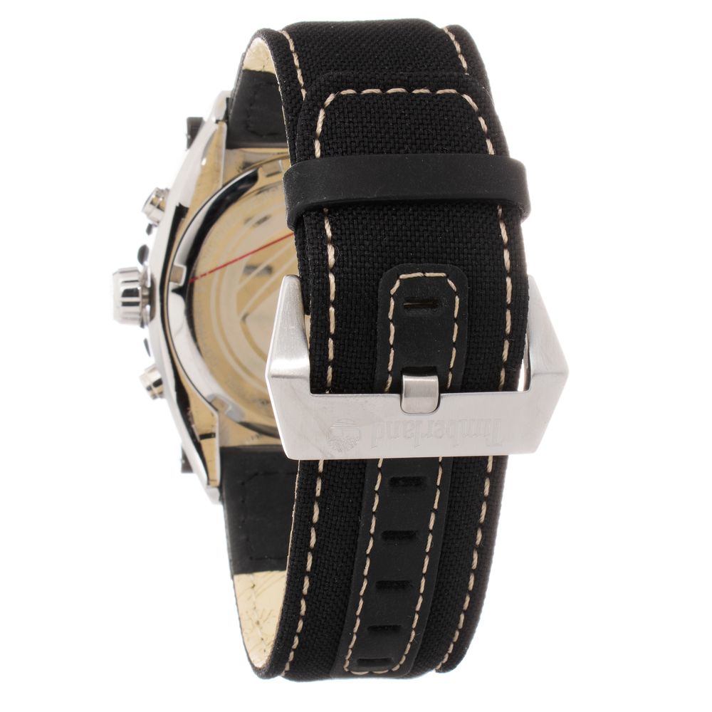 Timberland Black Leather Sport Watch - Image 2