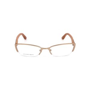 Alexander McQueen Brown Metal Glasses (Frames)