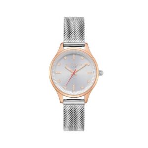 Ted Baker Silver Stainless Steel Dress Watch