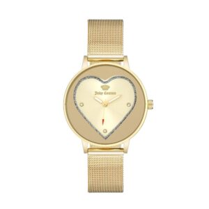 Juicy Couture Gold Stainless Steel Dress Watch