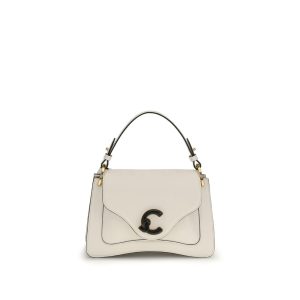 Coccinelle Beige Calf Leather Bos Taurus Shoulder Bag