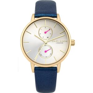 DAISY DIXON Blue Leather Dress Watch