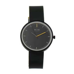 MAM Gray Leather Dress Watch