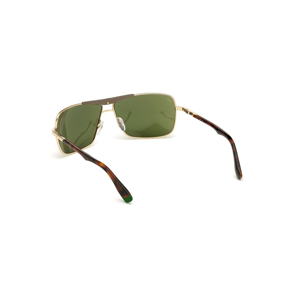 WEB EYEWEAR Gold Metal Sunglasses - Image 3