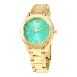 DEVOTA & LOMBA Gold Stainless Steel Dress Watch