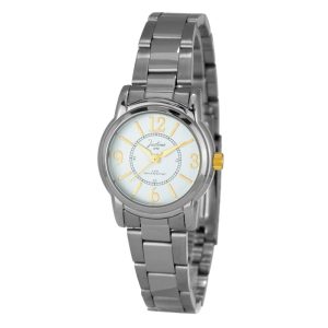 JUSTINA Silver Stainless Steel Dress Watch