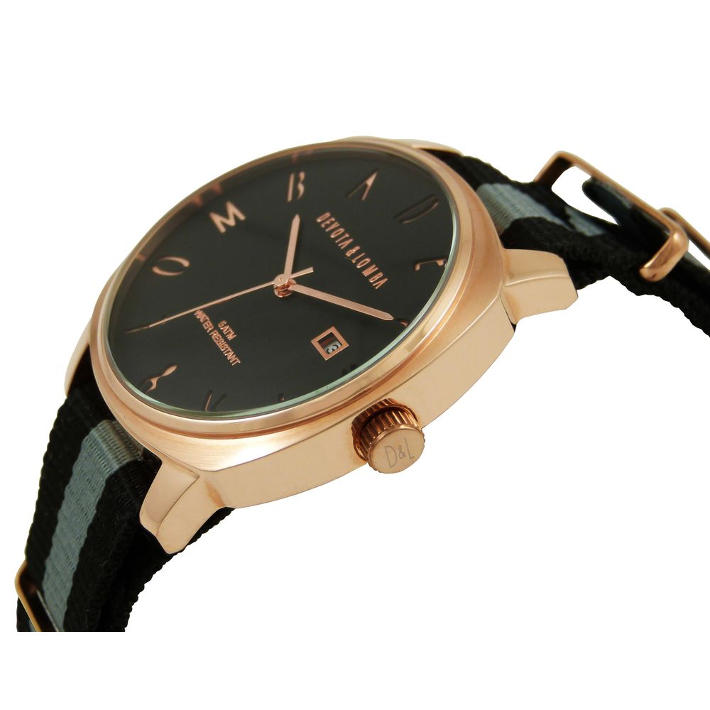 DEVOTA & LOMBA Black Nylon Sport Watch - Image 2