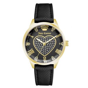 Juicy Couture Black Plastic Dress Watch