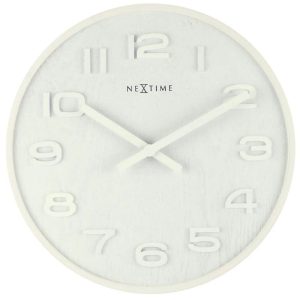 NEXTIME White Wood Dress Watch
