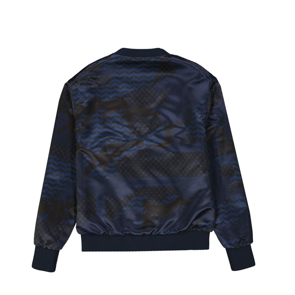 Neil Barrett Blue Polyester Bomber - Image 2