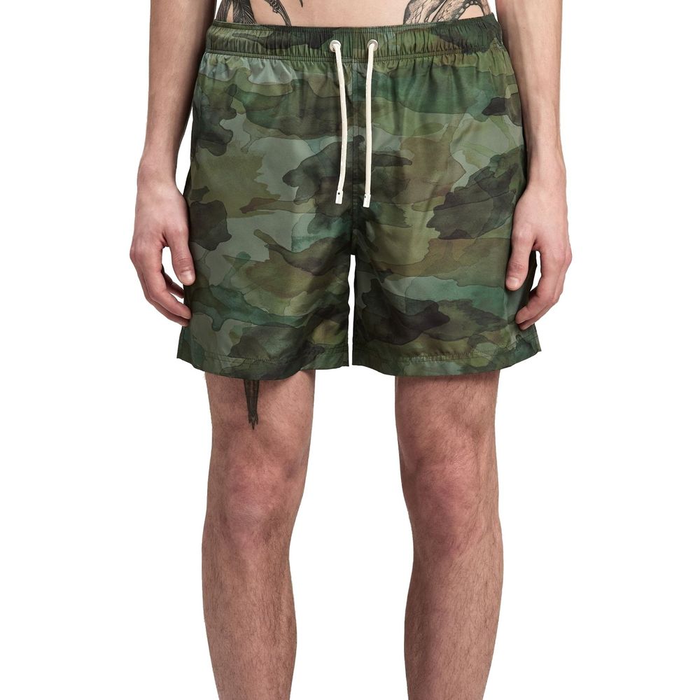 Palm Angels Bicolor Polyester Swim Shorts - Image 2