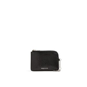 Alexander McQueen Black Calfskin Clutch Bag