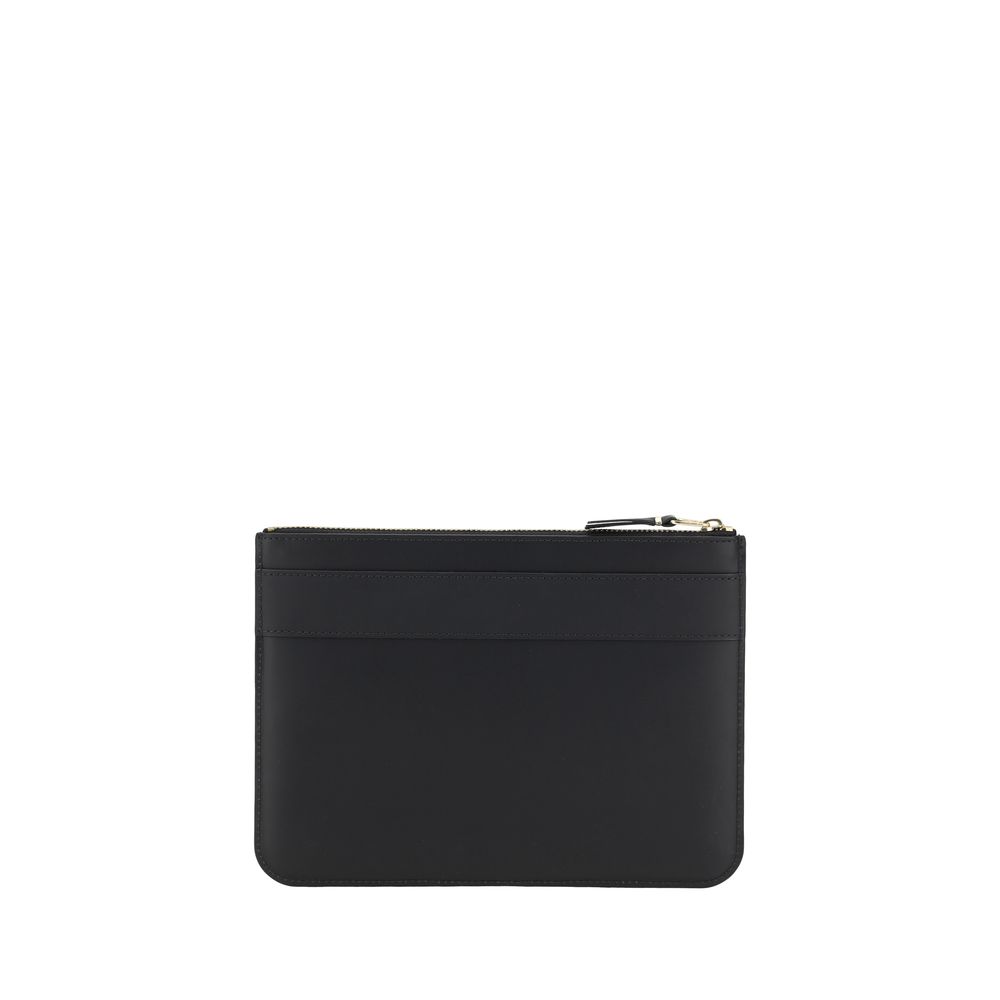 Comme Des Garçons Black Calf Leather Bos Taurus Wallet - Image 2