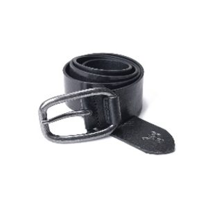 Gas Black Leather Regular Belt