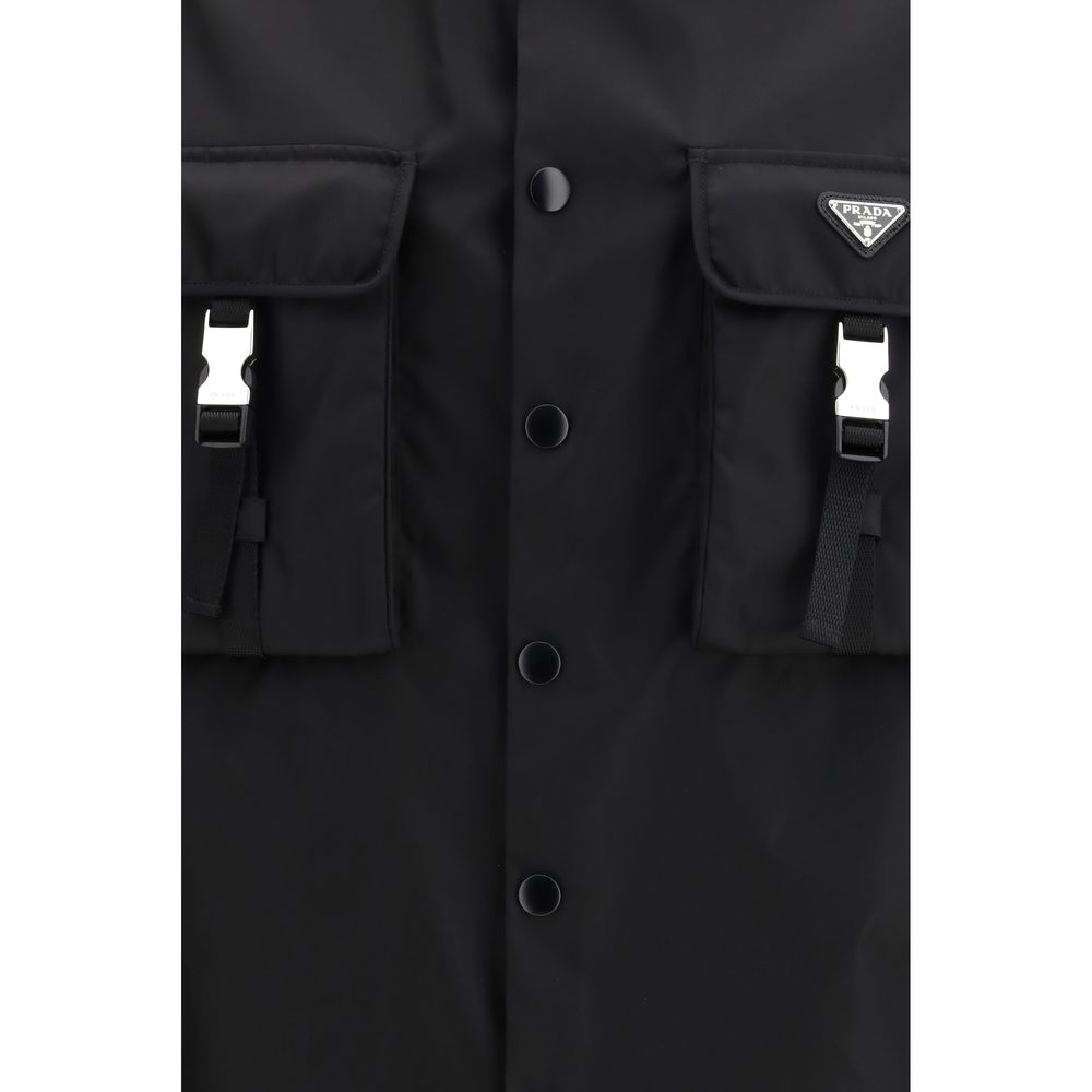 Prada Black Recycled Polyamide Jacket - Image 3