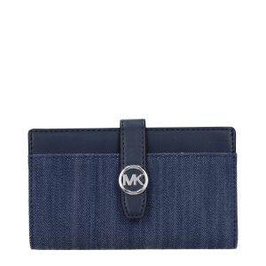 Michael Kors Blue Fabric Wallet