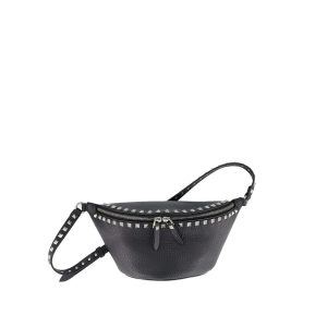Valentino Garavani Black Calfskin Belt Bag