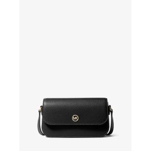 Michael Kors Black Leather Crossbody Bag