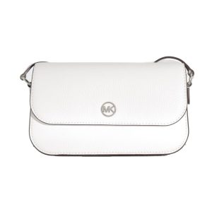 Michael Kors White Leather Crossbody Bag
