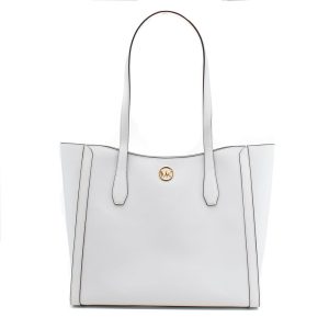 Michael Kors White Canvas Tote Bag