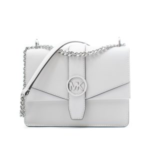 Michael Kors White Leather Shoulder Bag