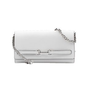 Michael Kors White Leather Crossbody Bag