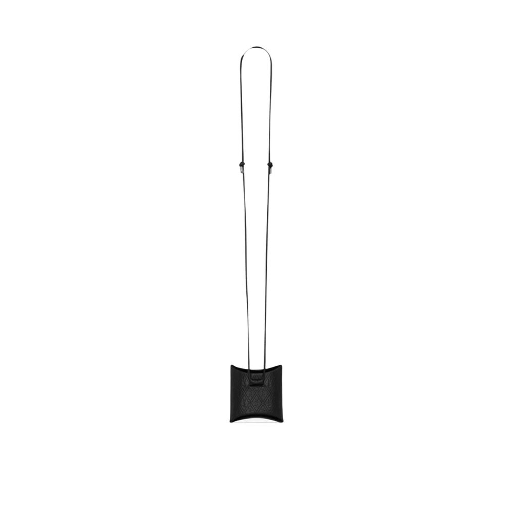 Saint Laurent Black Calfskin Airpod Holder - Image 2