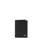 Valentino Garavani Black Calf Leather Bos Taurus Wallet
