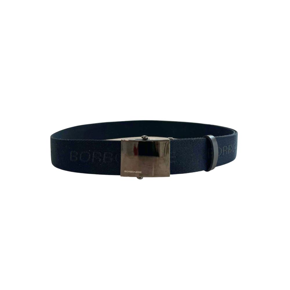 Borbonese Black Polyester Men's Belt - Image 2