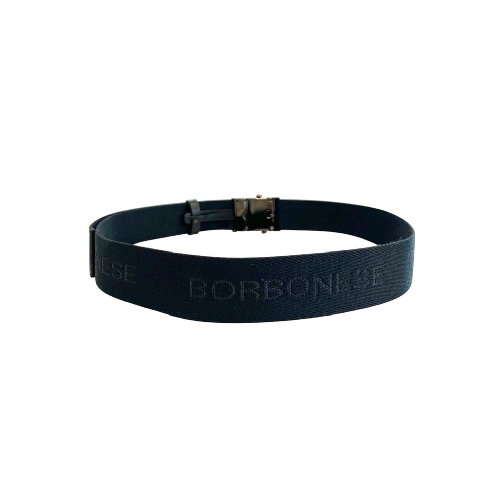 Borbonese Black Polyester Men's Belt - Image 3