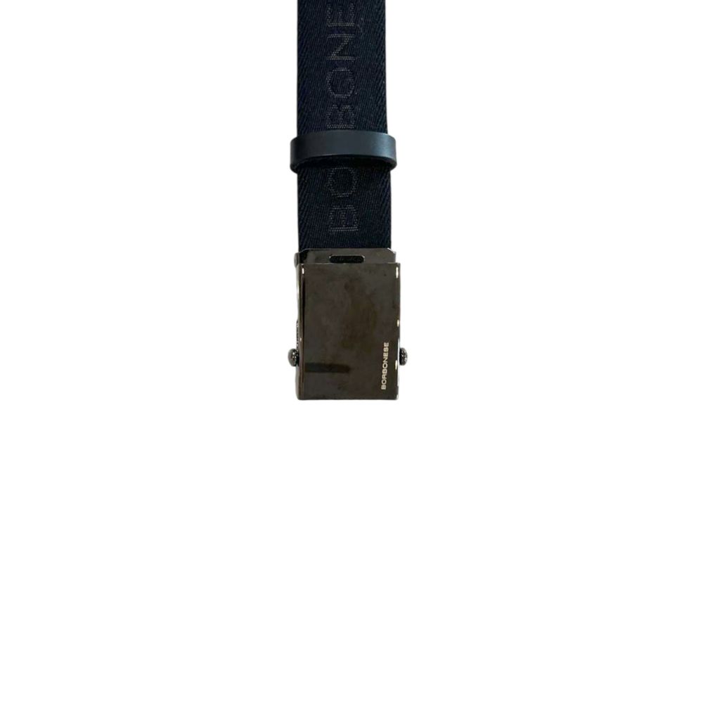 Borbonese Black Polyester Men's Belt - Image 4