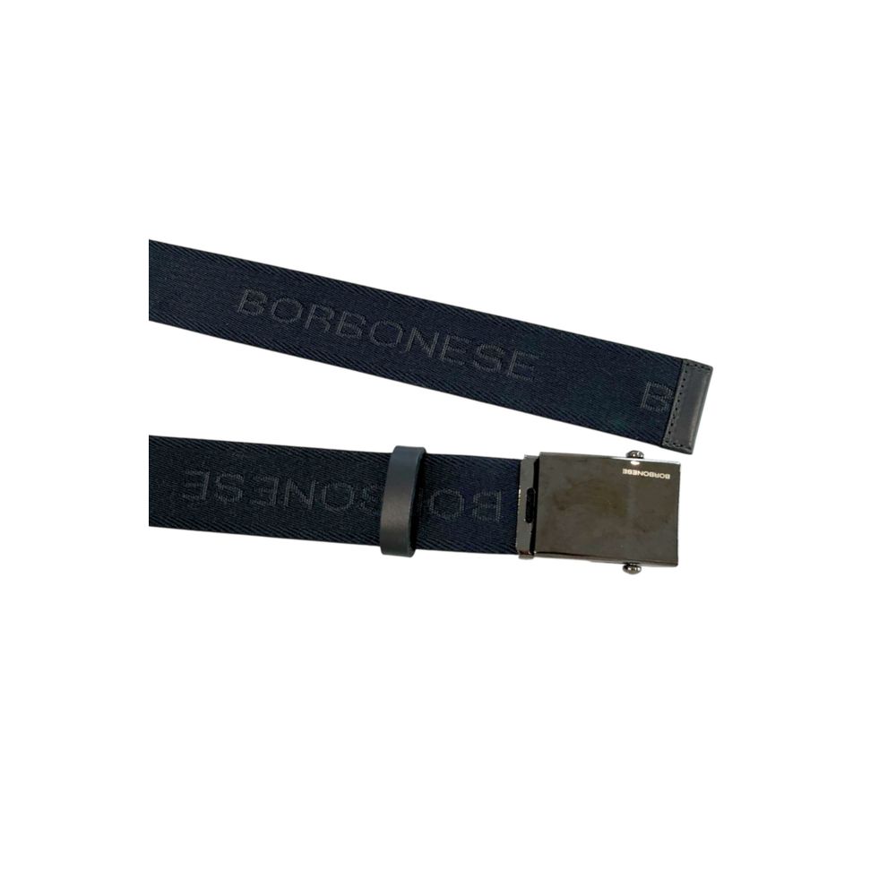 Borbonese Black Polyester Men's Belt - Image 5