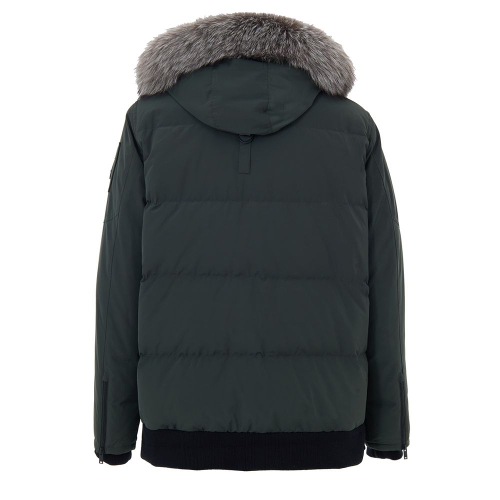 Moose Knuckles Green Nylon Parka - Image 2