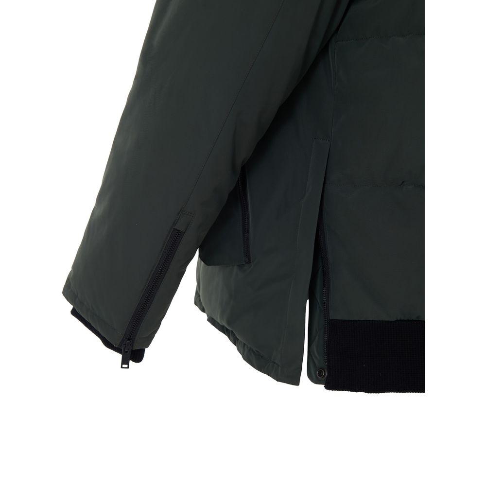 Moose Knuckles Green Nylon Parka - Image 3