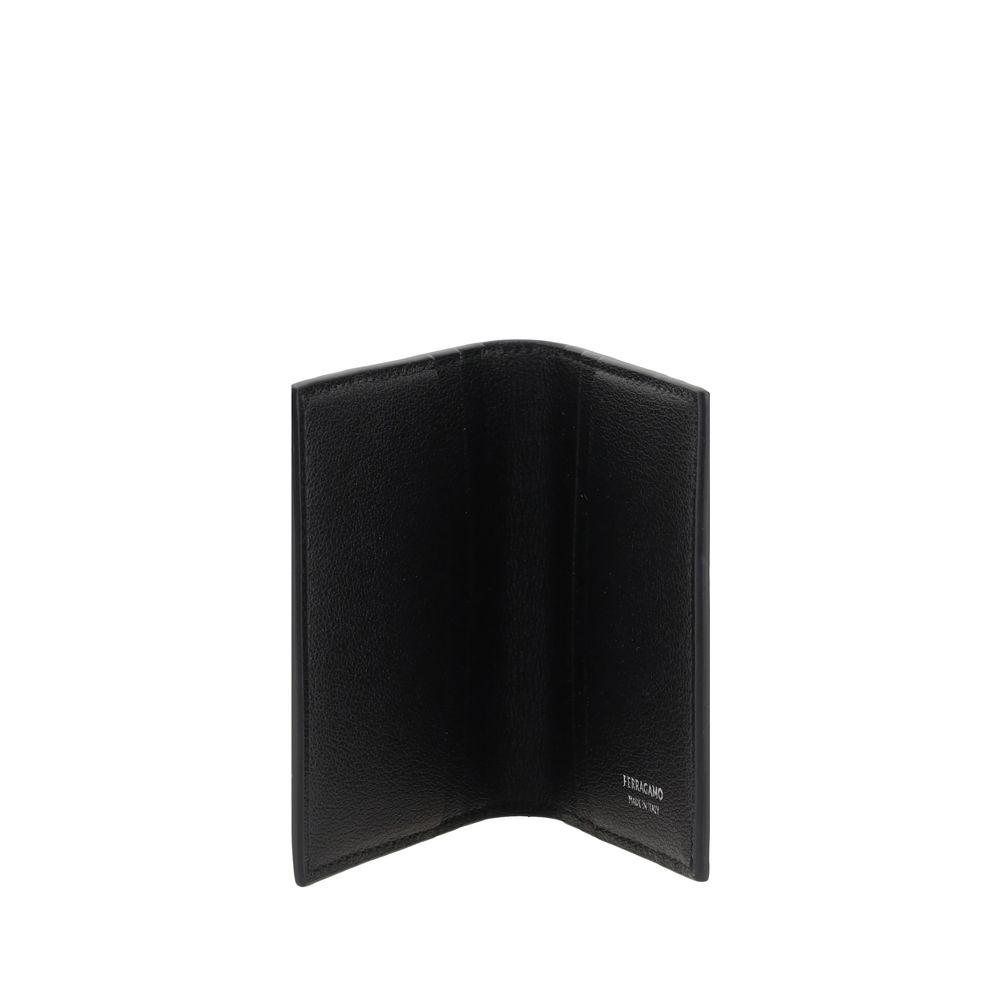 Ferragamo Black Calf Leather Bos Taurus Wallet - Image 3