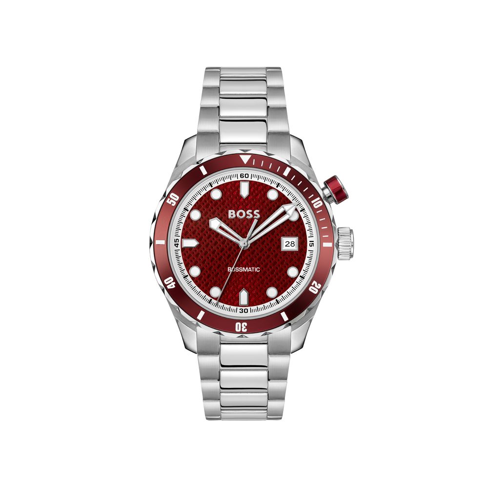 Hugo Boss Gray Stainless Steel Dress Watch