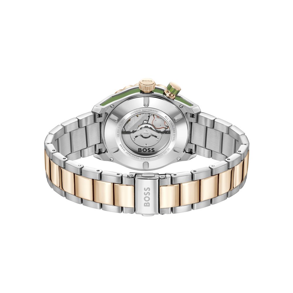 Hugo Boss Gray Stainless Steel Dress Watch - Image 2