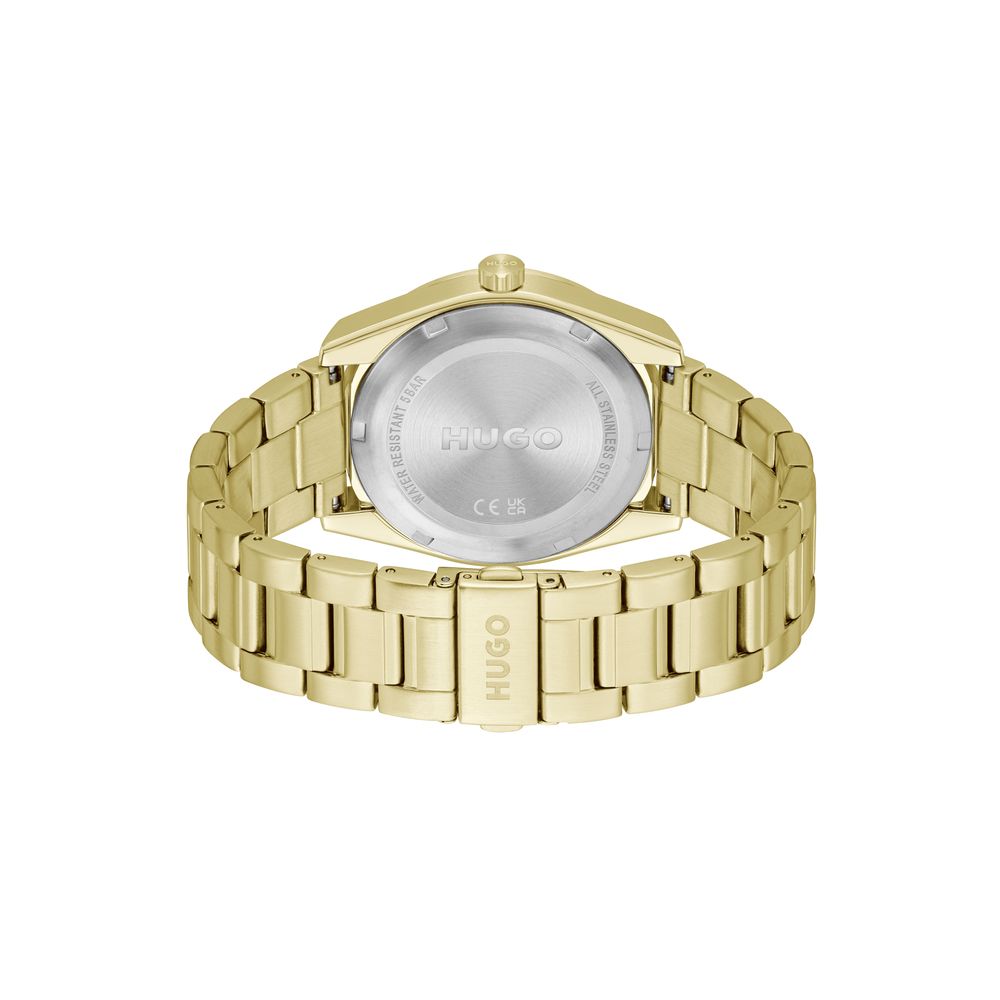 Hugo Boss Gold Stainless Steel Dress Watch - Image 2