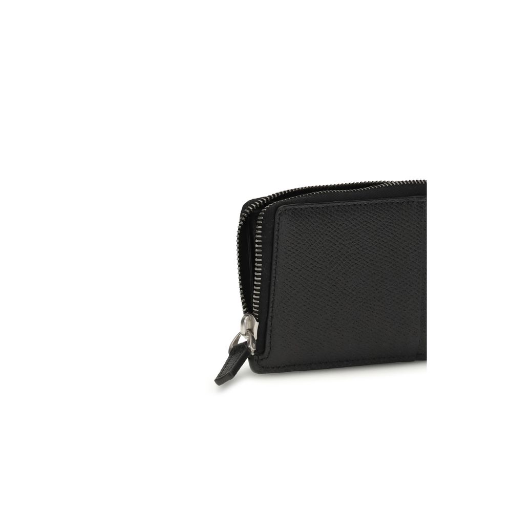 Valentino Garavani Black Calf Leather Bos Taurus Wallet - Image 3