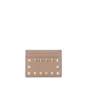 Valentino Garavani Beige Calf Leather Bos Taurus Wallet