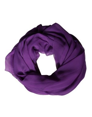 Dolce & Gabbana Purple Silk Neck Wrap Shawl Stole 200cm x 134cm Scarf