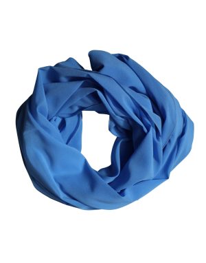 Dolce & Gabbana Blue Silk Neck Wrap Shawl Stole 200cm x 64cm Scarf