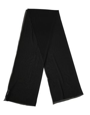 Dolce & Gabbana Black Silk Neck Wrap Shawl Stole 200cm x 64cm  Scarf