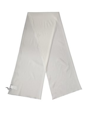 Dolce & Gabbana Off White Silk Neck Wrap Shawl Stole 200cm x 64cm Scarf