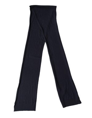 Dolce & Gabbana Black Wool Knitted Shawl Neck Wrap 200cm x 25cm  Scarf