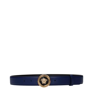 Versace Blue Leather Belt