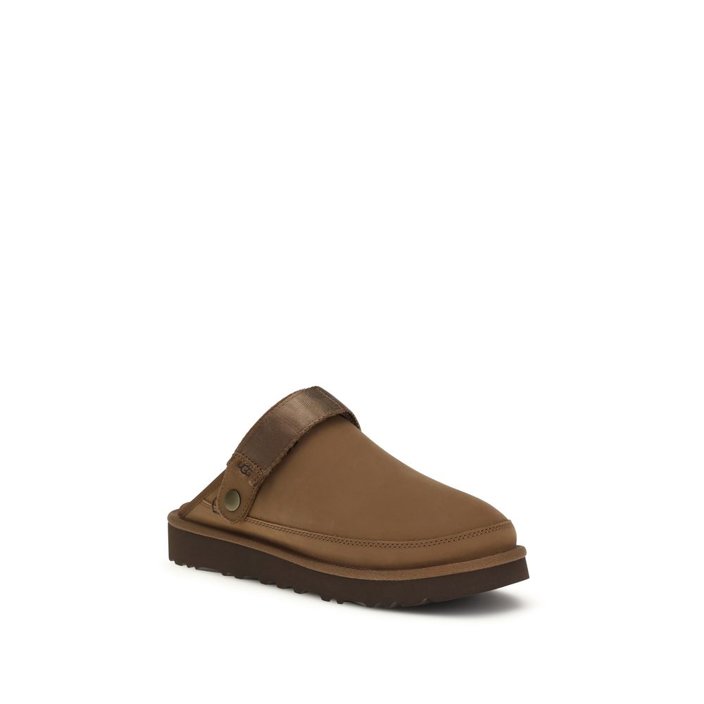 UGG Brown Calf Leather Bos Taurus Mules - Image 2